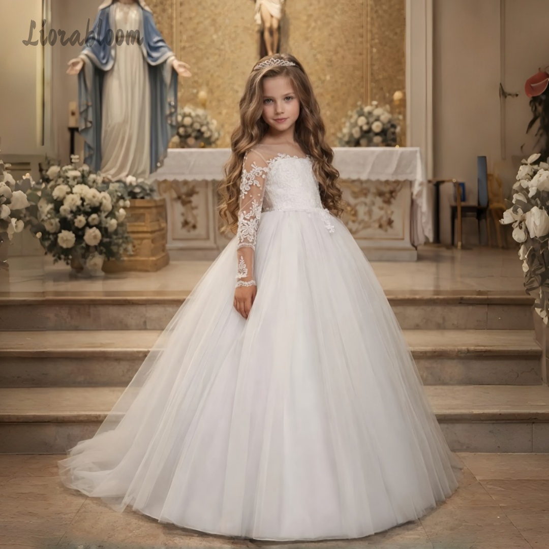 Girls' Lace Wedding Dress Cust - огляд і ціна Formal Skirt