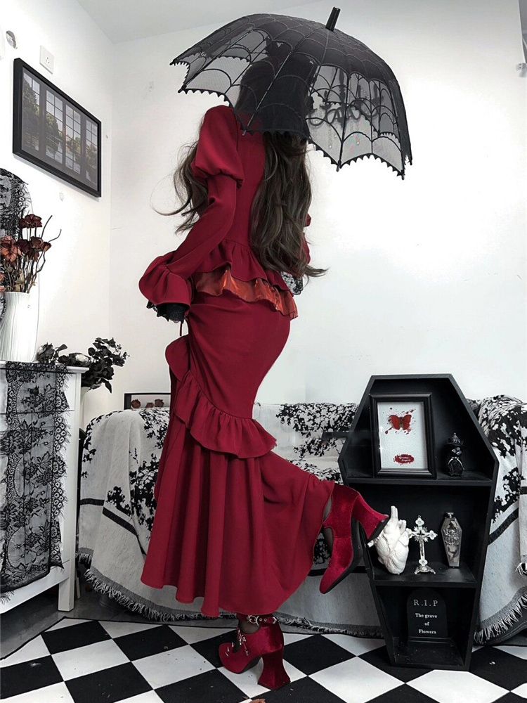 Spring Red Vintage Dress Women - огляд і ціна Women'S Red Formal Wear