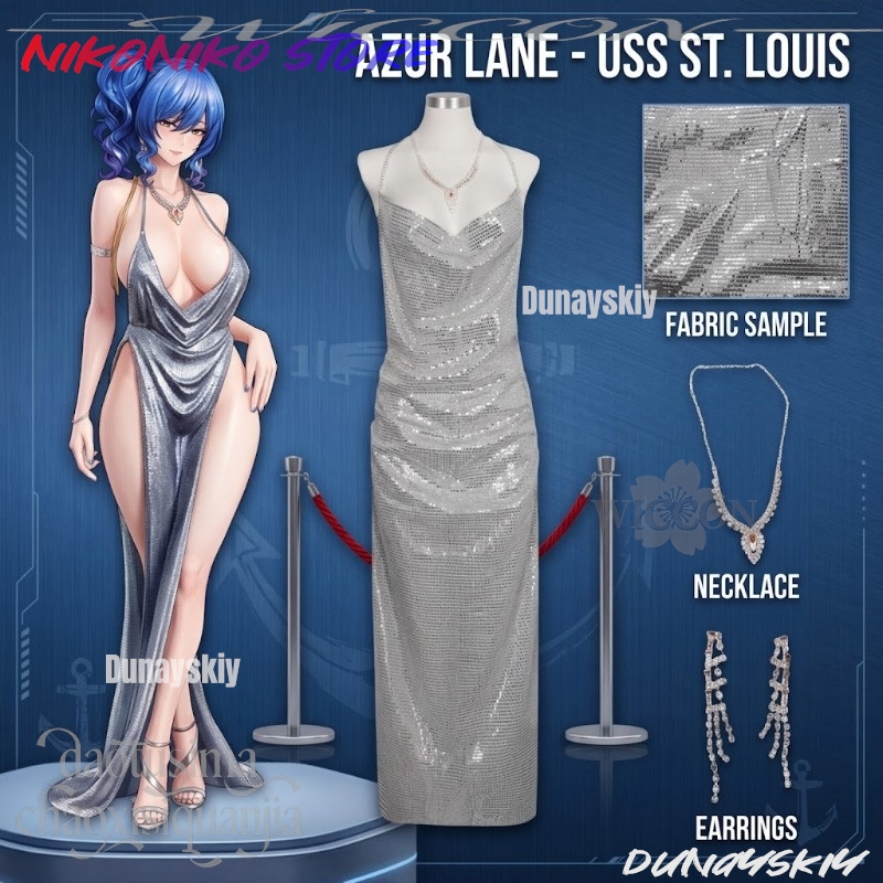 Anime Game Azur Lane Cosplay U - огляд і ціна Evening Gown