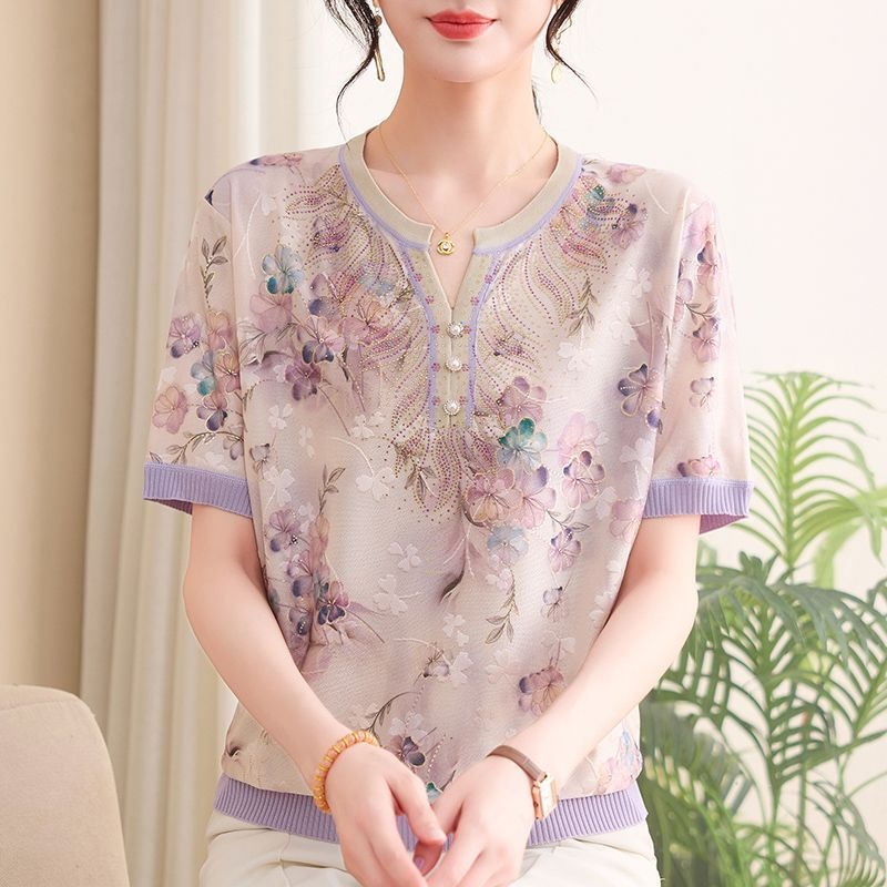 Elegant Mom Women Ice Silk Kni - огляд і ціна Silk Blouse