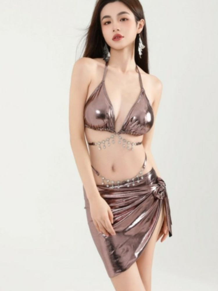 Women Sexy Tie Bikini Set Y2k  - огляд і ціна Womens Suit