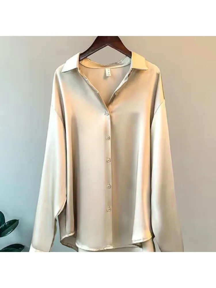 Plus Size Casual Women Silk Sh - огляд і ціна Silk Blouse