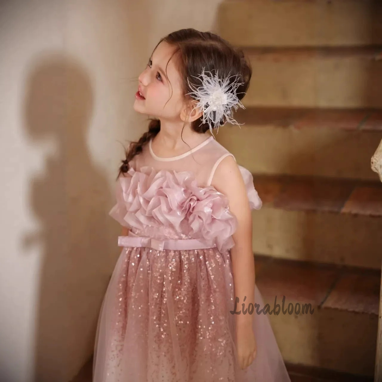 Girls' Pink Wavy Tulle Formal  - огляд і ціна Formal Skirt