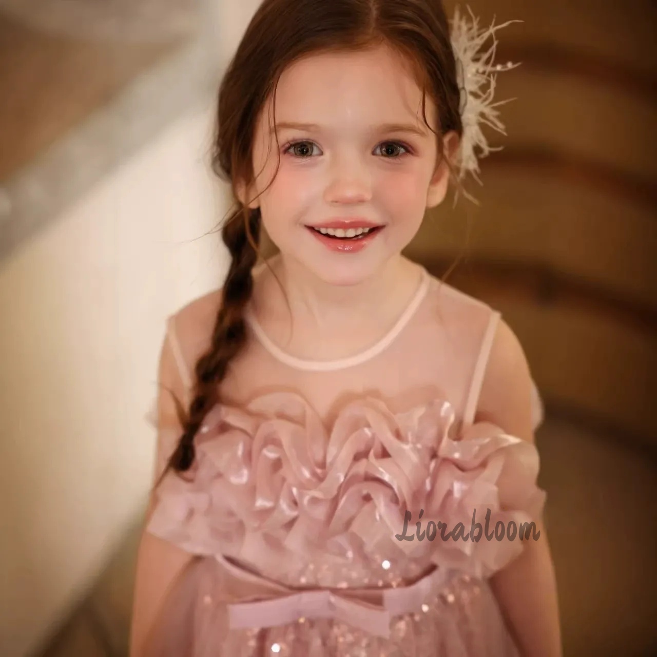 Girls' Pink Wavy Tulle Formal  - огляд і ціна Formal Skirt