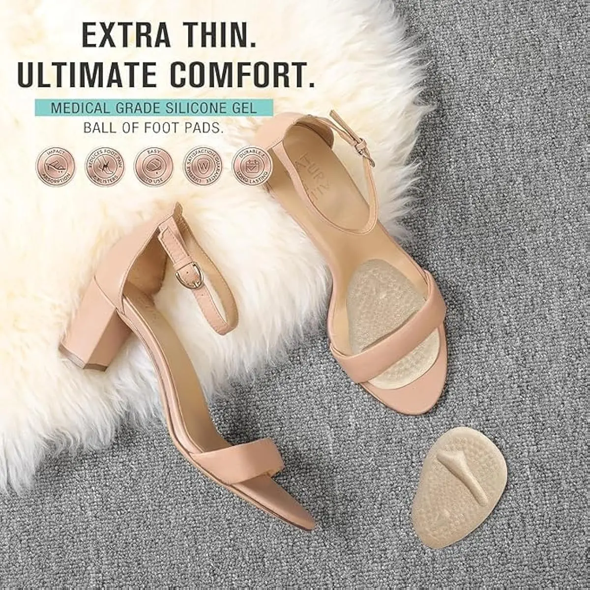 2 Sets Heel Pads, Ball of Foot - огляд і ціна Womens Heels